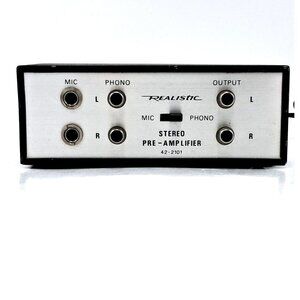 Realistic 42-2101 Stereo Phono Pre-Amp w/ Mic Inputs & Ground - VTG Radio Shack